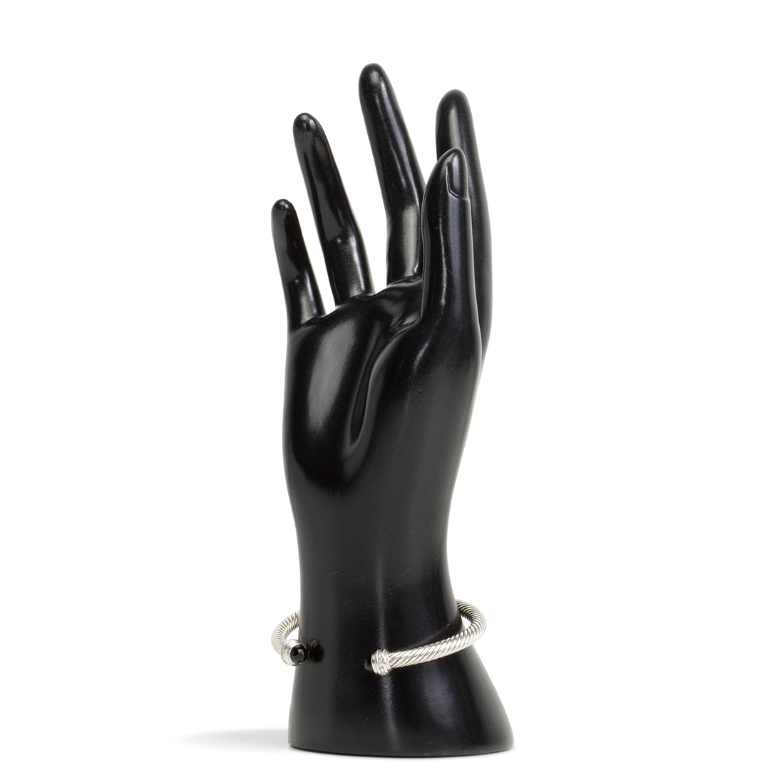 DAVID YURMAN Black Onyx w/ Diamonds Flex Cuff