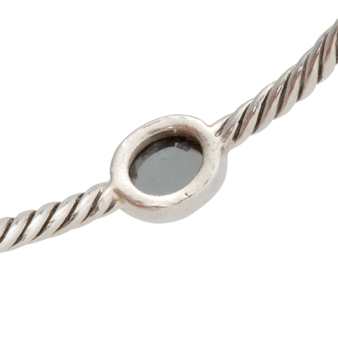 DAVID YURMAN 4 Station Hematite Bangle Bracelet