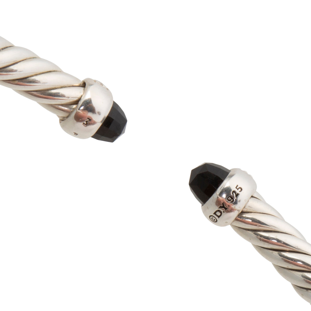 DAVID YURMAN Black Onyx w/ Diamonds Flex Cuff