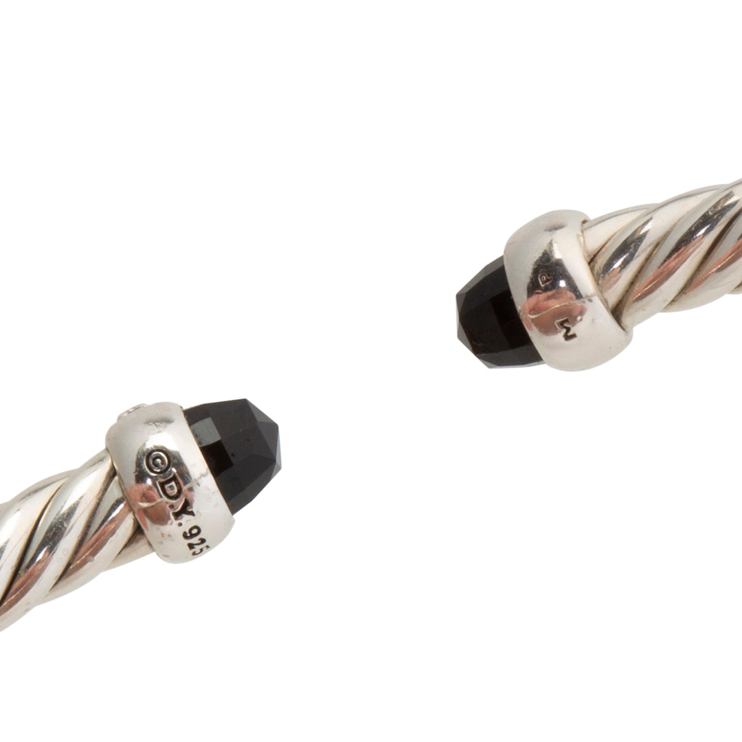 DAVID YURMAN Black Onyx w/ Diamonds Flex Cuff
