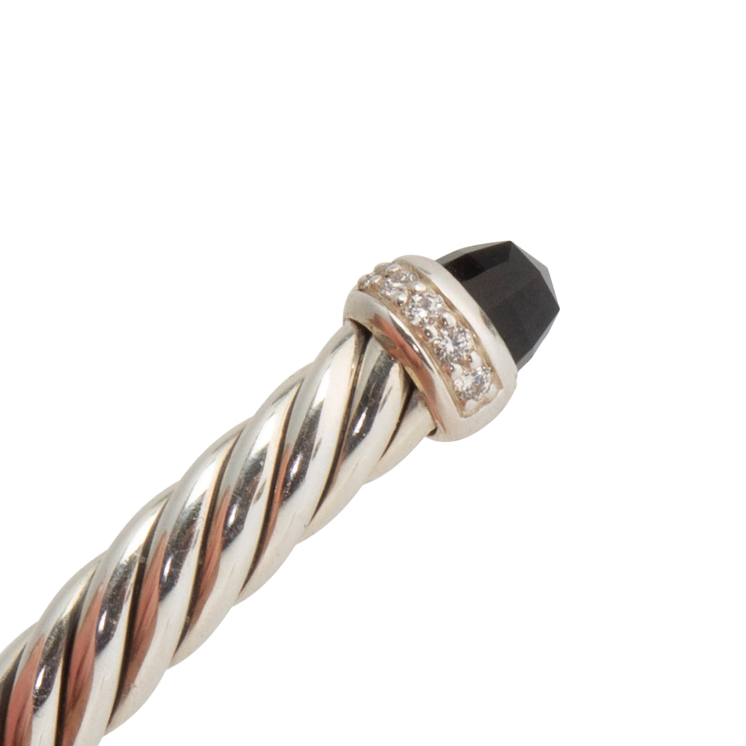DAVID YURMAN Black Onyx w/ Diamonds Flex Cuff