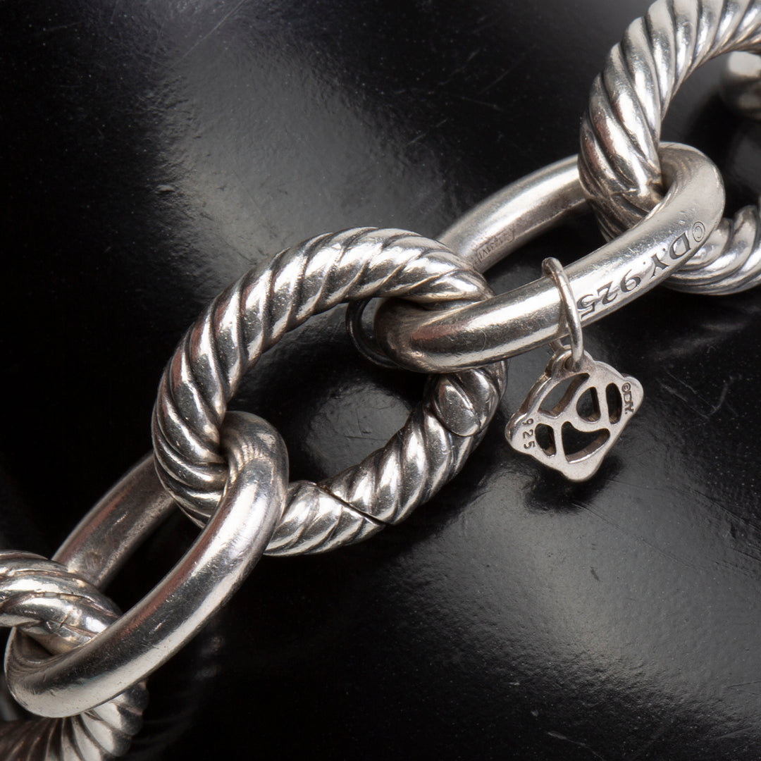 DAVID YURMAN Two Tone Oval Bracelet