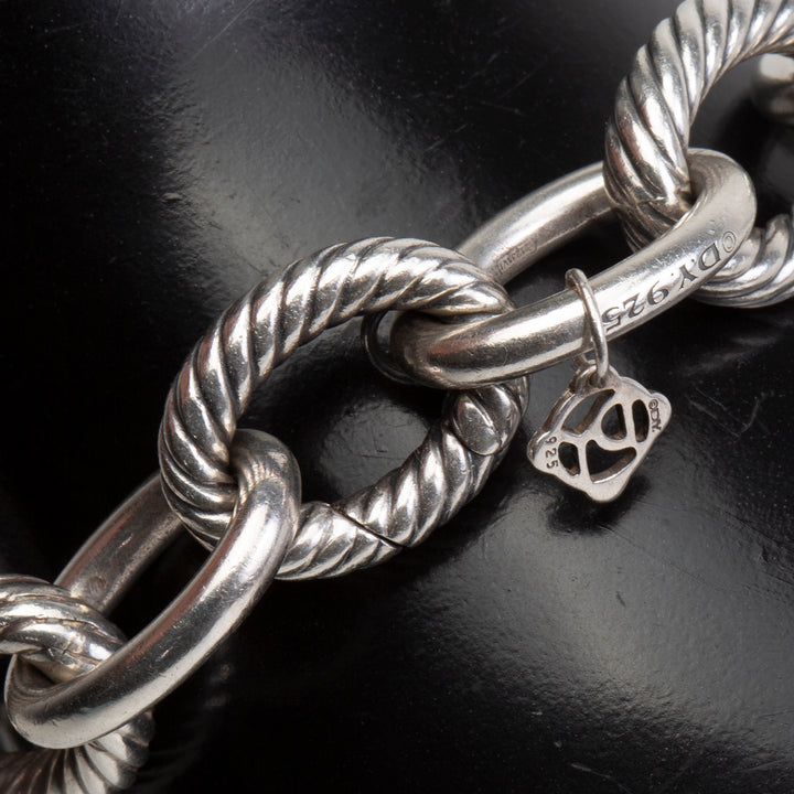 DAVID YURMAN Two Tone Oval Bracelet