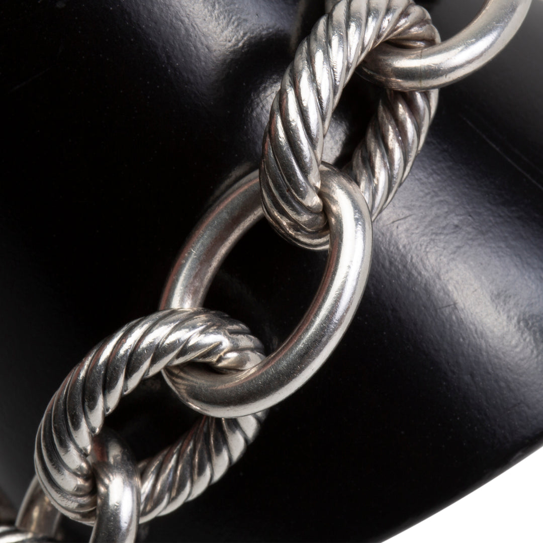 DAVID YURMAN Two Tone Oval Bracelet