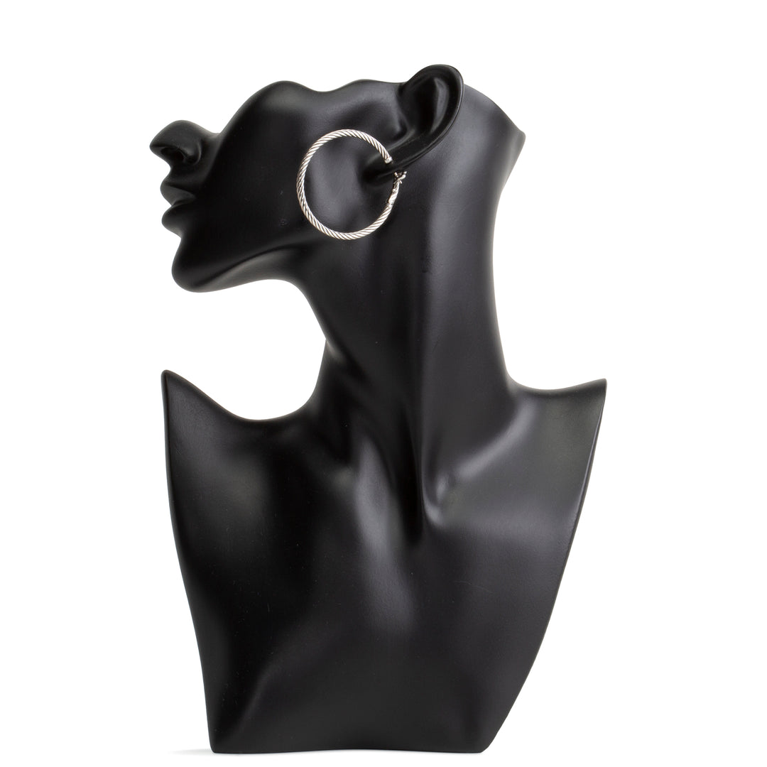 DAVID YURMAN Cable Hoop Earrings w/ French Clip Closure