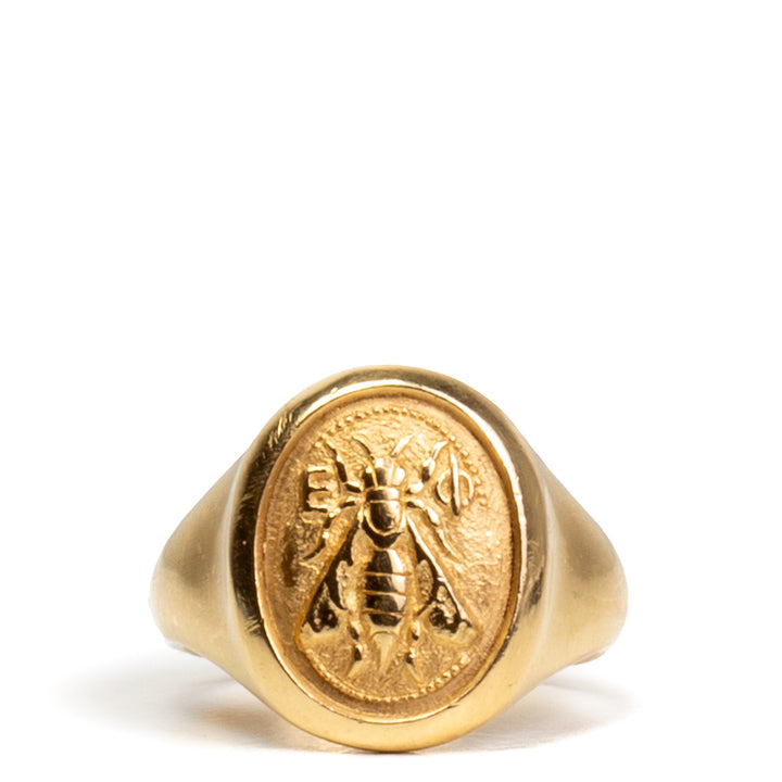 DAVID YURMAN 18K Petrvs Bee Signet Ring - FINAL SALE