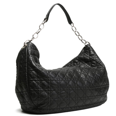 CHRISTIAN DIOR Cannage Soft Lady Dior Hobo - Black