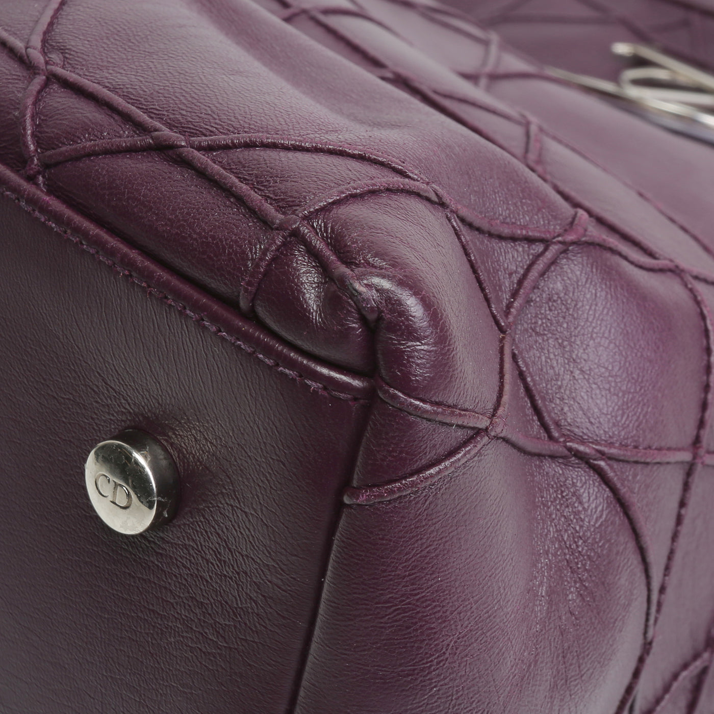 CHRISTIAN DIOR Grandville Tote - Purple OUTLET FINAL SALE