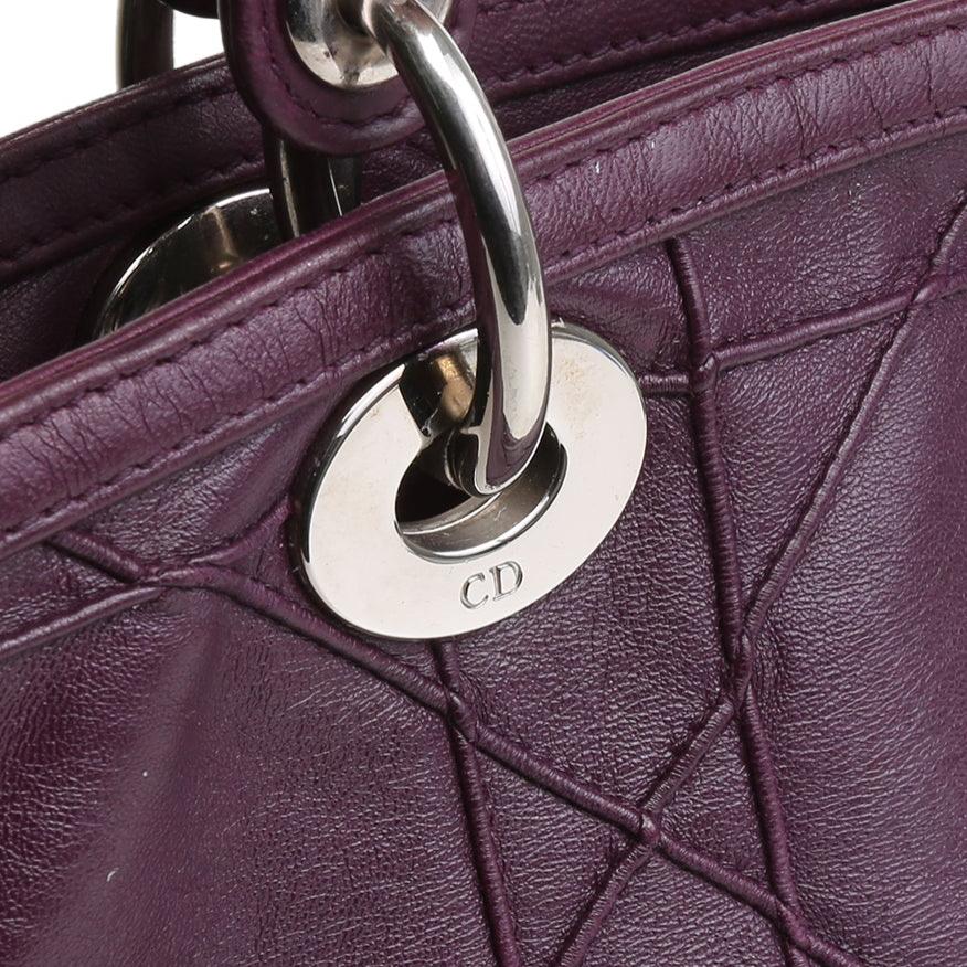 CHRISTIAN DIOR Grandville Tote - Purple OUTLET FINAL SALE