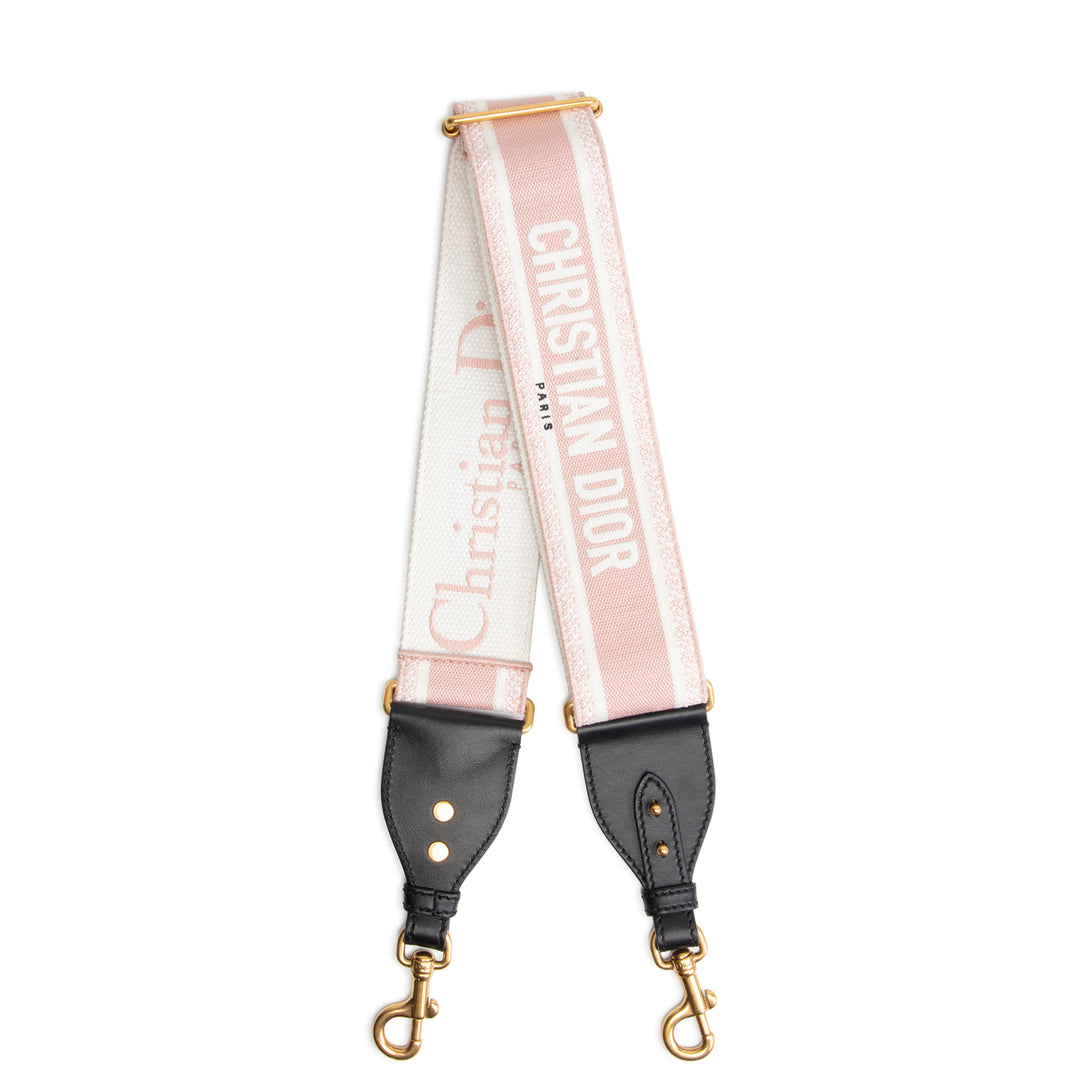 CHRISTIAN DIOR Adjustable Canvas Shoulder Strap- Pink – ALB