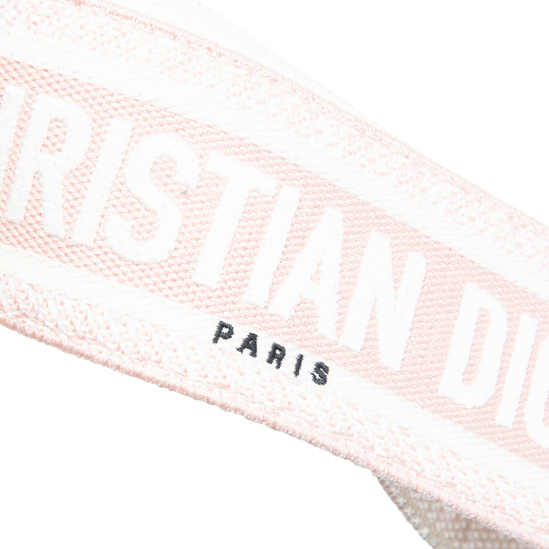 CHRISTIAN DIOR Adjustable Canvas Shoulder Strap - Pink