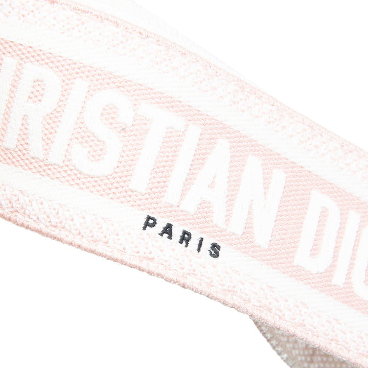 CHRISTIAN DIOR Adjustable Canvas Shoulder Strap - Pink