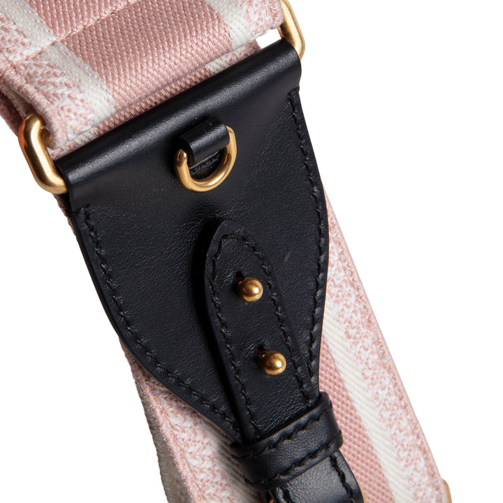 CHRISTIAN DIOR Adjustable Canvas Shoulder Strap - Pink