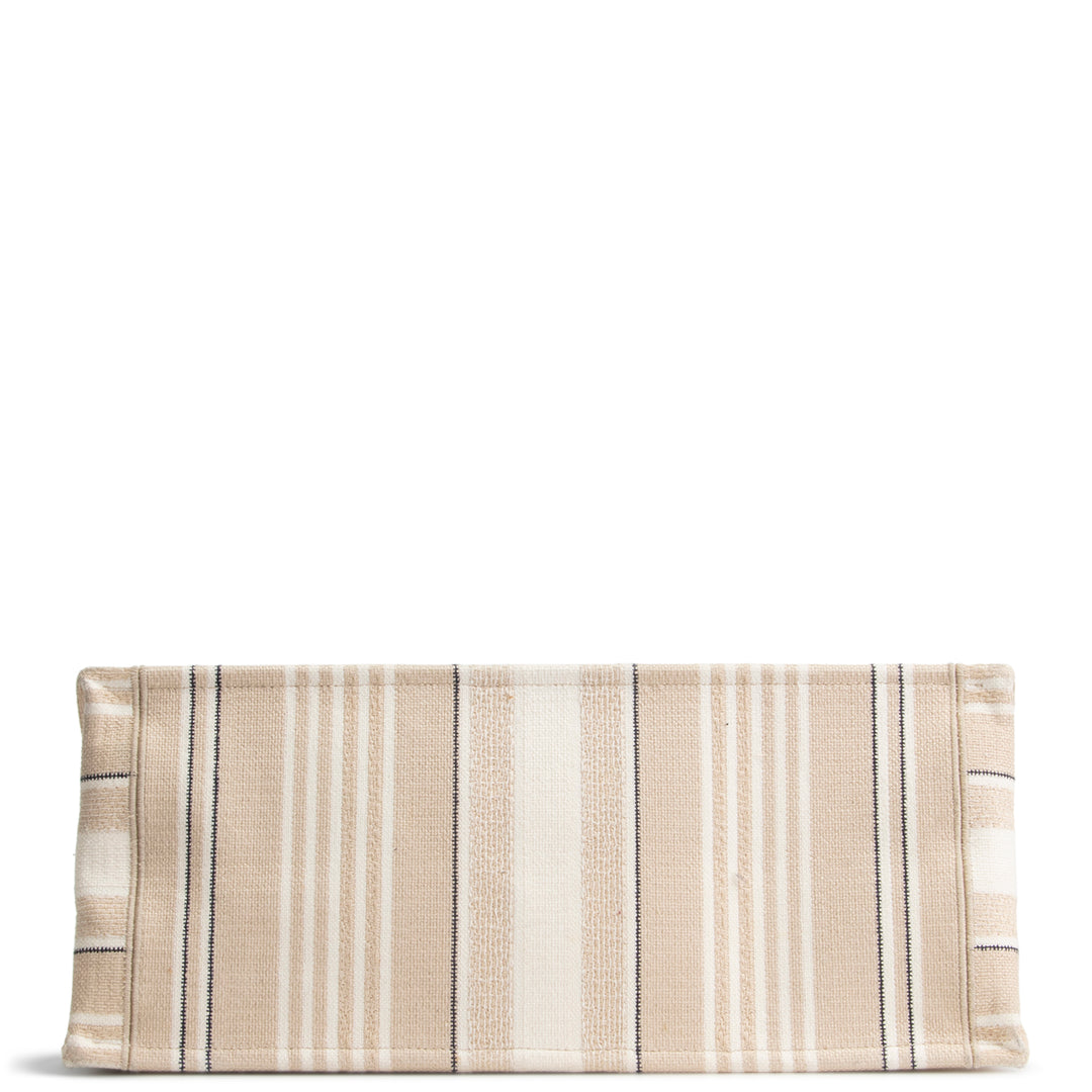 DIOR Striped Canvas Book Tote - Large