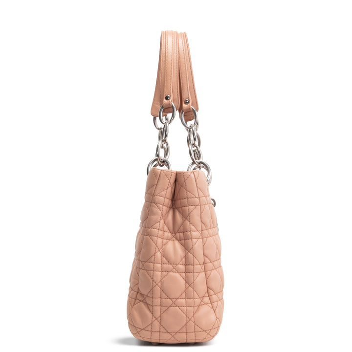 DIOR Cannage Lady Dior Soft Medium Shopper