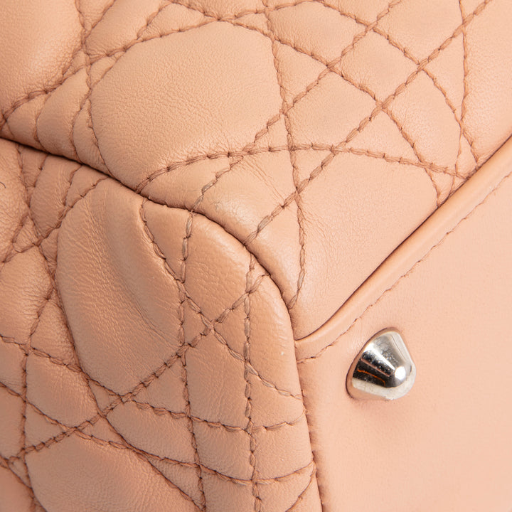 DIOR Cannage Lady Dior Soft Medium Shopper