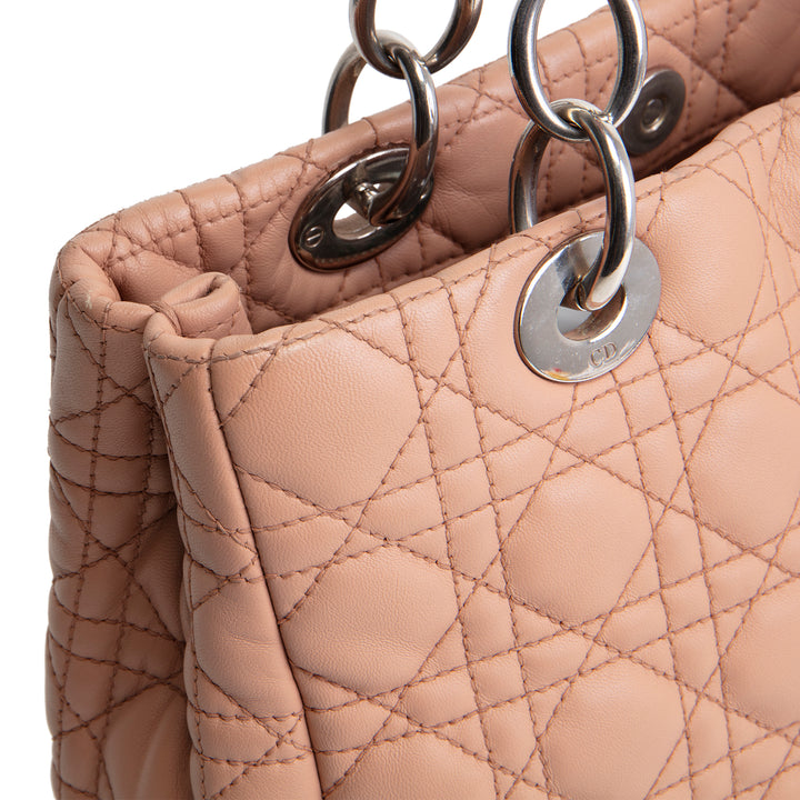 DIOR Cannage Lady Dior Soft Medium Shopper