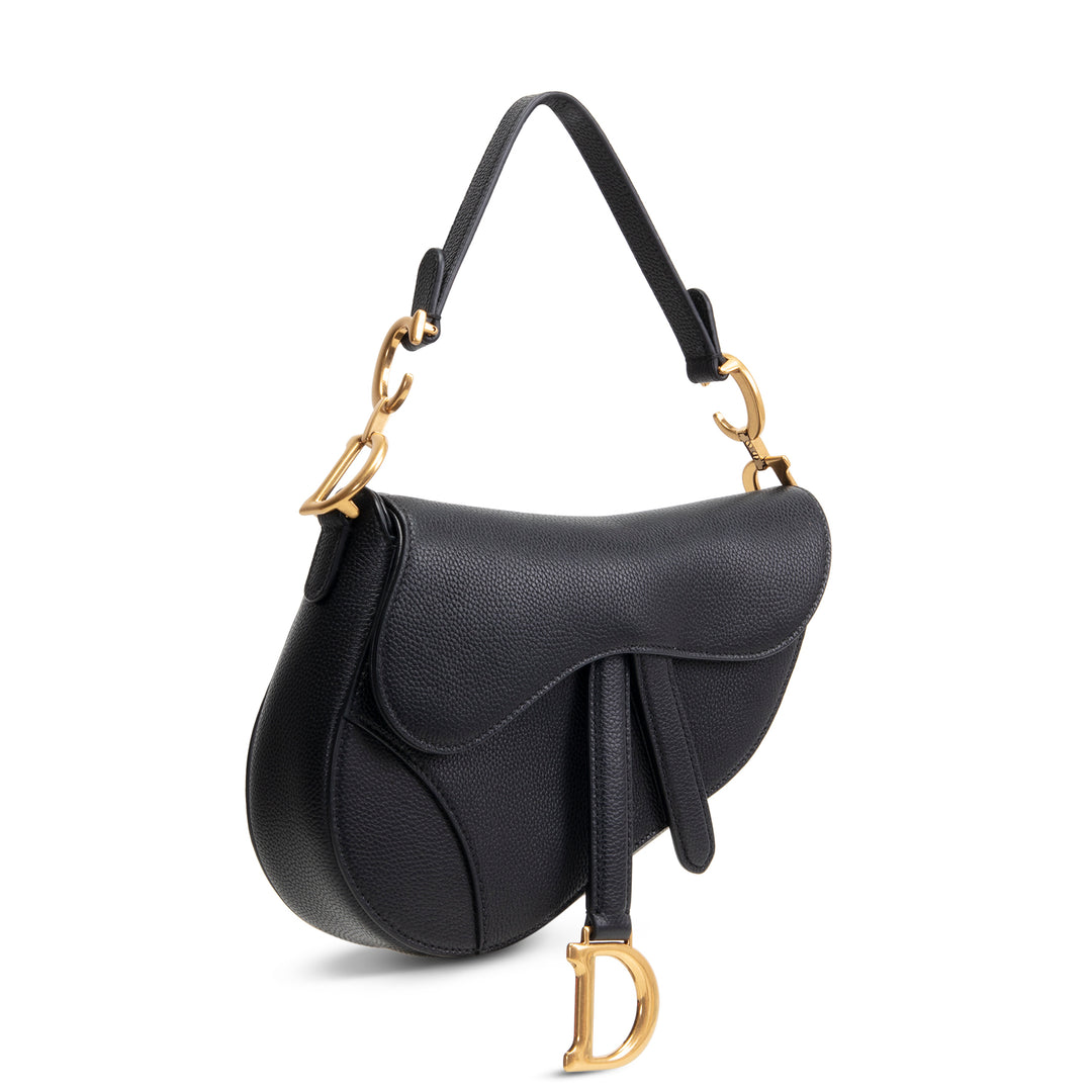 DIOR Mini Saddle Handbag w/ Leather Strap