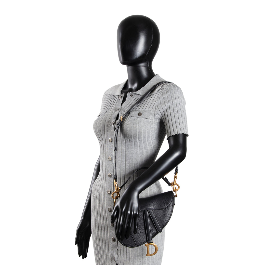 DIOR Mini Saddle Handbag w/ Leather Strap