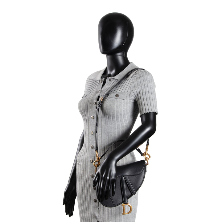 DIOR Mini Saddle Handbag w/ Leather Strap