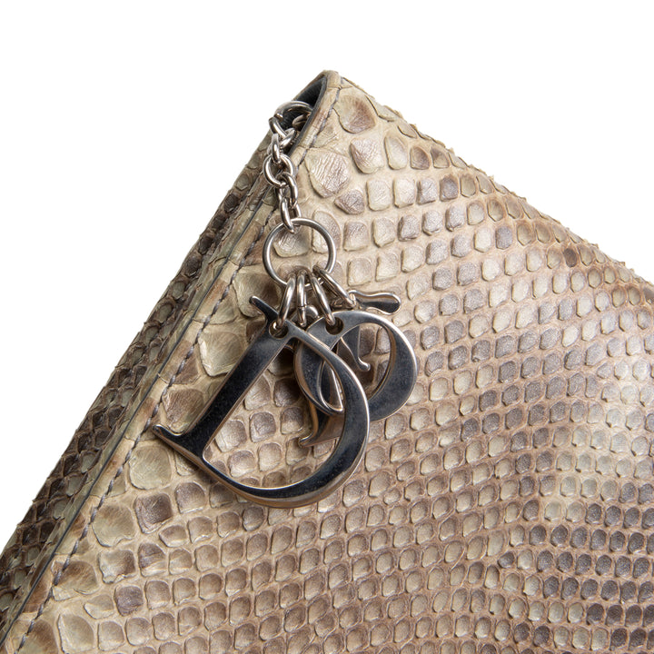 DIOR Python Clutch - Green OUTLET FINAL SALE