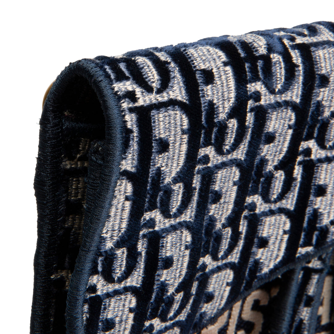 DIOR Velvet Oblique Saddle Belt Bag