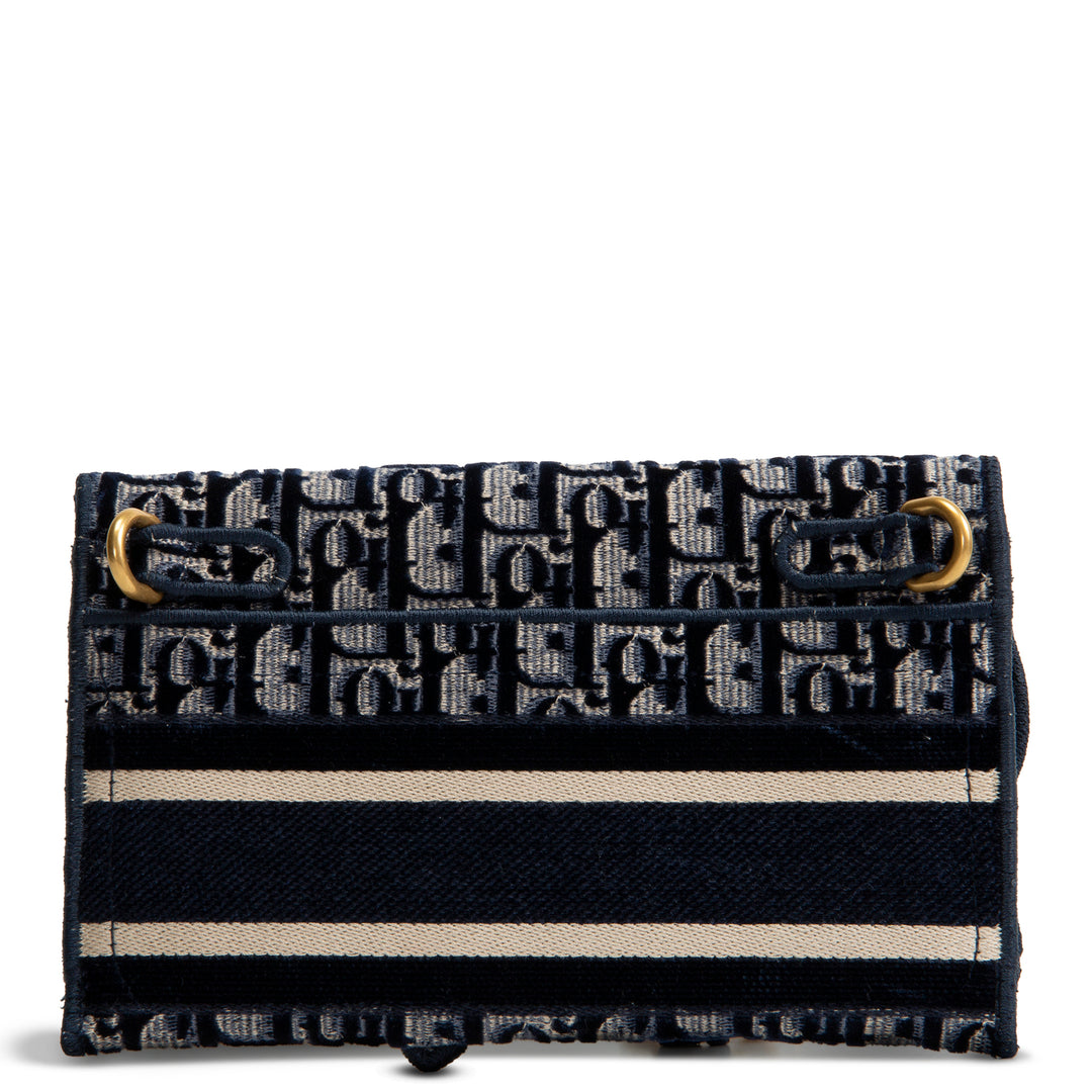 DIOR Velvet Oblique Saddle Belt Bag