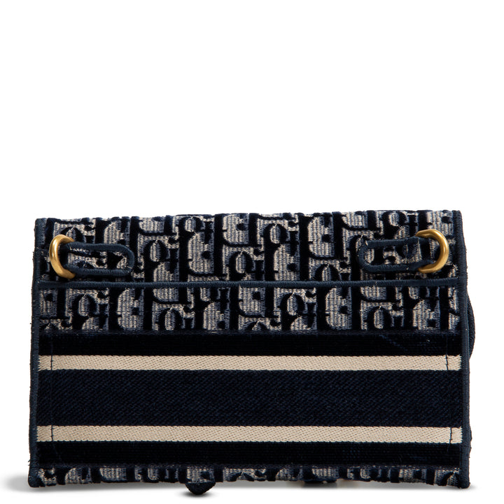 DIOR Velvet Oblique Saddle Belt Bag