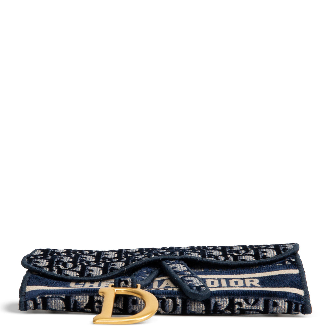 DIOR Velvet Oblique Saddle Belt Bag