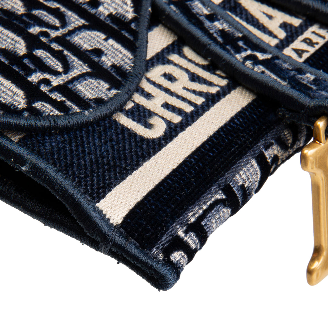DIOR Velvet Oblique Saddle Belt Bag