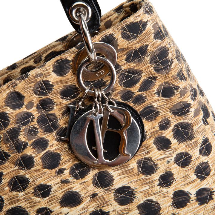 DIOR Vintage Lady Dior Medium Leopard