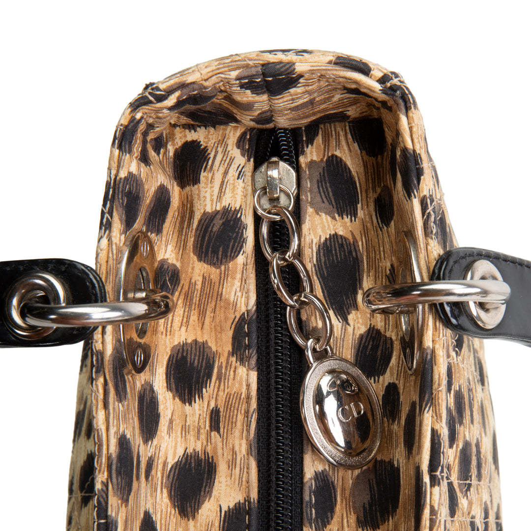 DIOR Vintage Lady Dior Medium Leopard