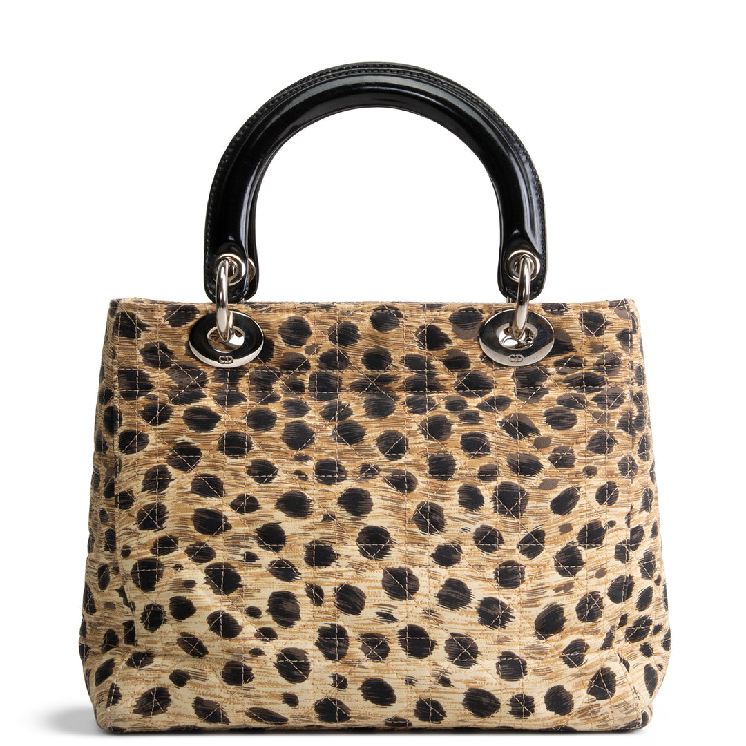 DIOR Vintage Lady Dior Medium Leopard