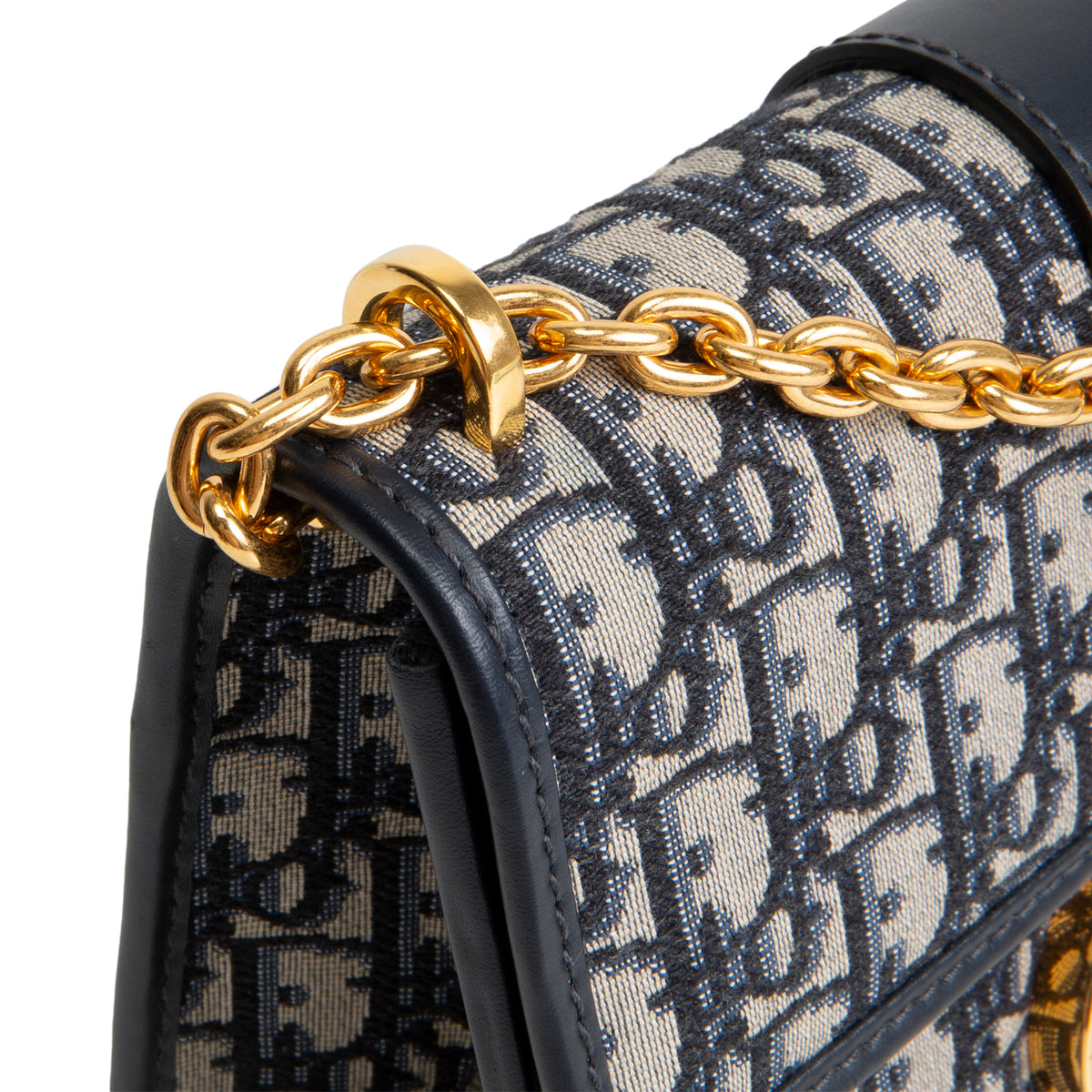 DIOR 30 Montaigne Chain Flap Oblique Jacquard