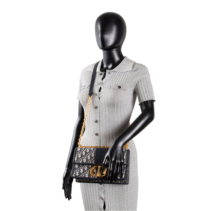 DIOR 30 Montaigne Chain Flap Oblique Jacquard