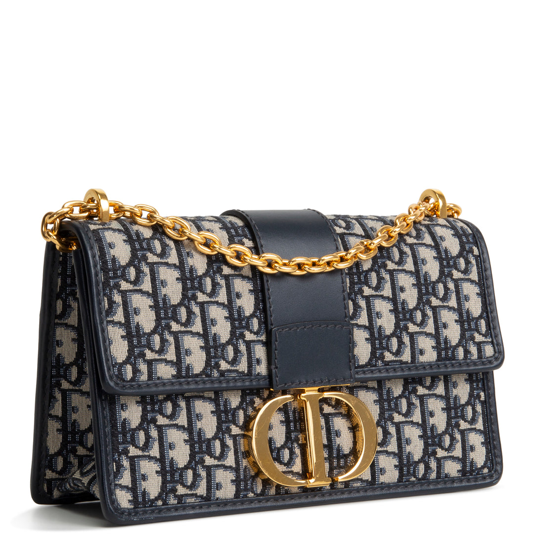 DIOR 30 Montaigne Chain Flap Oblique Jacquard