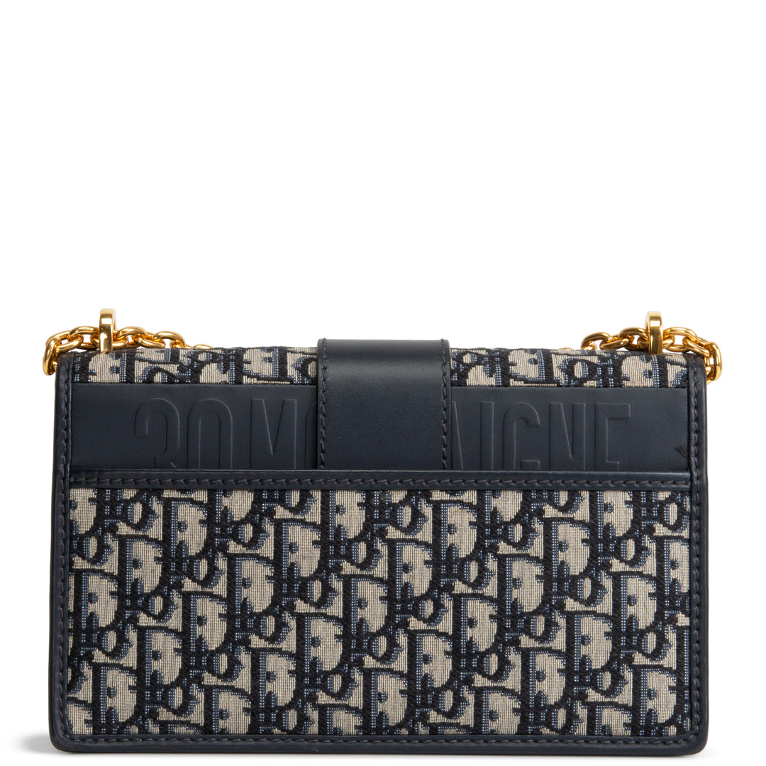 DIOR 30 Montaigne Chain Flap Oblique Jacquard