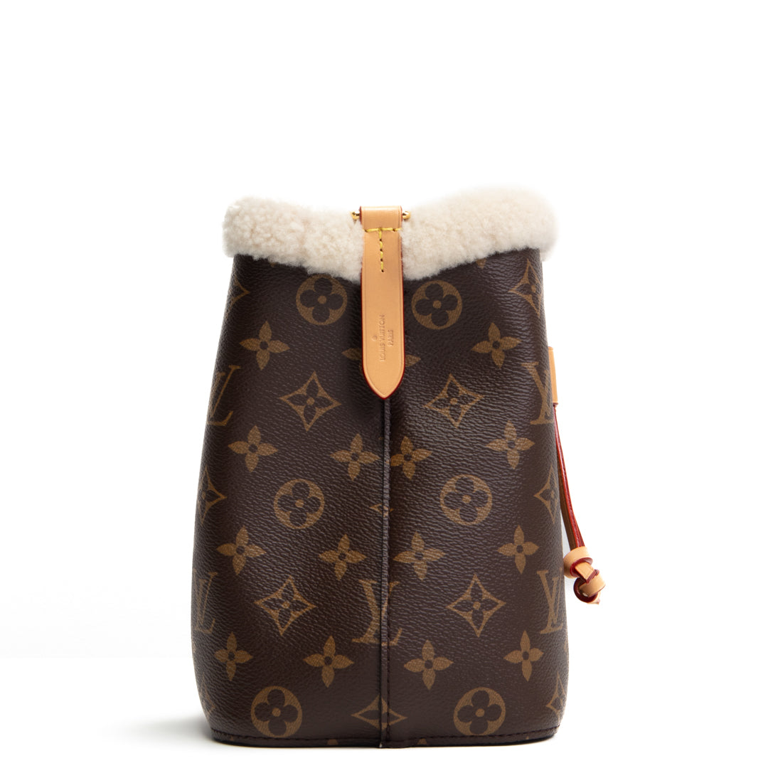 LOUIS VUITTON Monogram Shearling Cozygram Neonoe BB