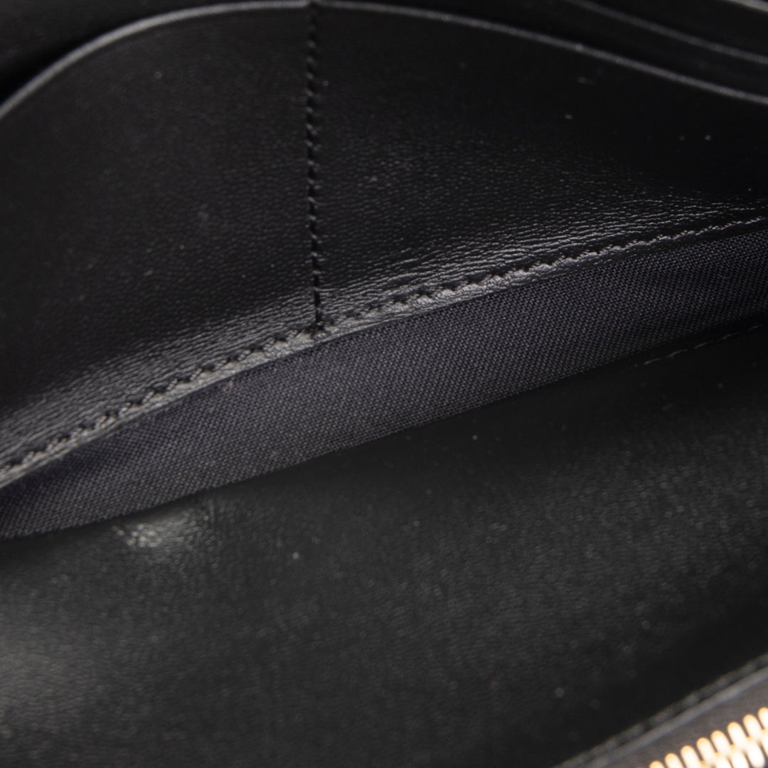 FENDI Zucca Embossed Continental Wallet - Black