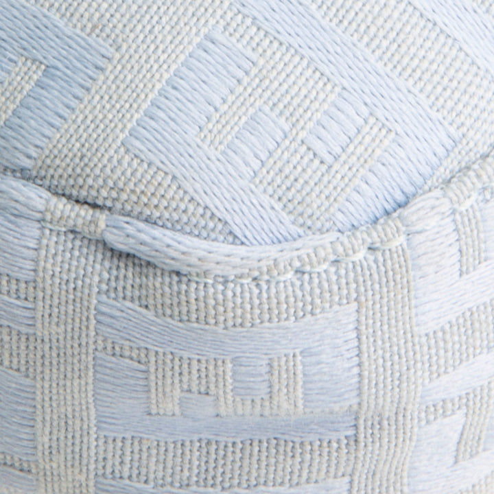 FENDI Baguette Zucchino Shoulder Bag - Baby Blue