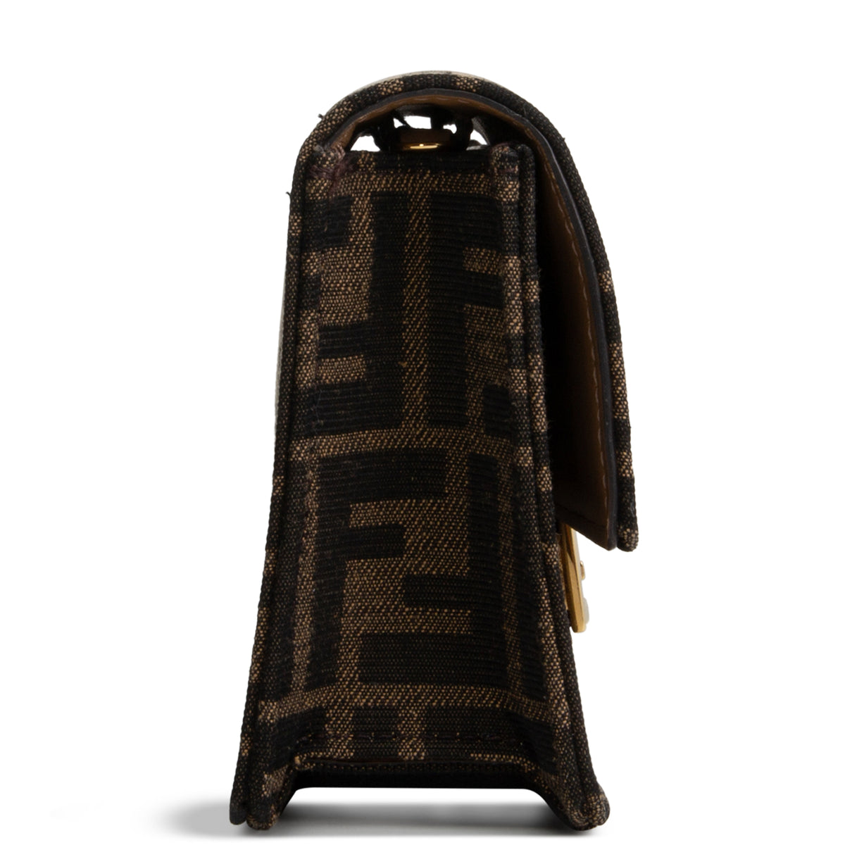 FENDI Zucca Wallet on Chain Baguette Shoulder Bag - Tobacco