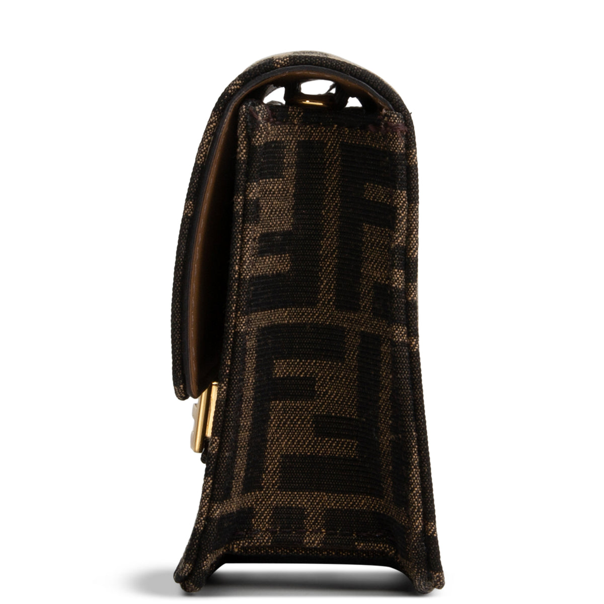 FENDI Zucca Wallet on Chain Baguette Shoulder Bag - Tobacco