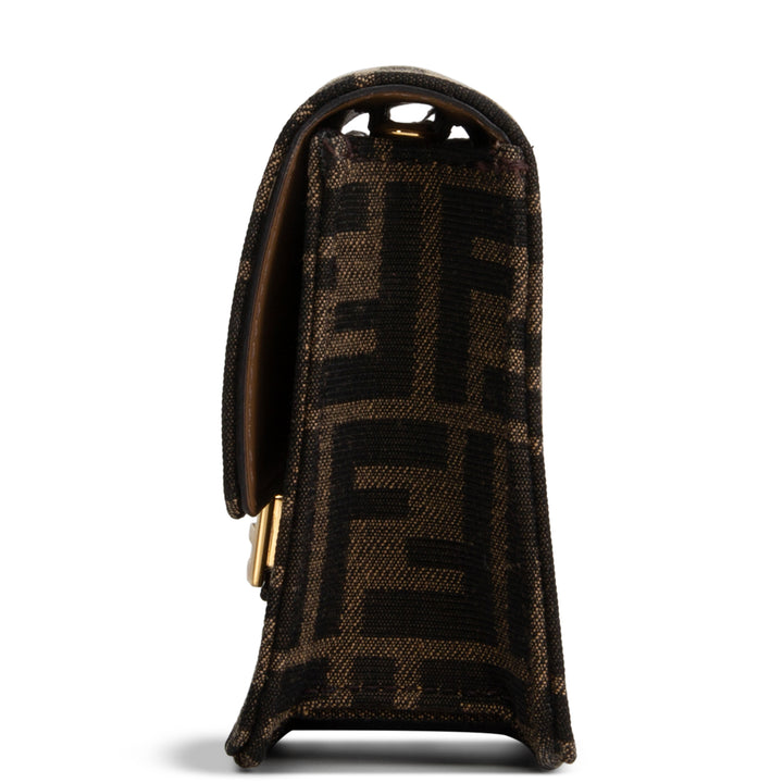 FENDI Zucca Wallet on Chain Baguette Shoulder Bag - Tobacco