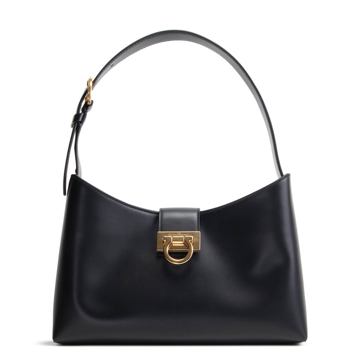 FERRAGAMO Trifolio Shoulder Bag - Black