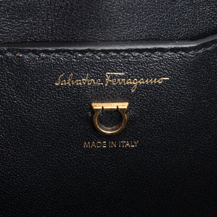 FERRAGAMO Trifolio Shoulder Bag - Black