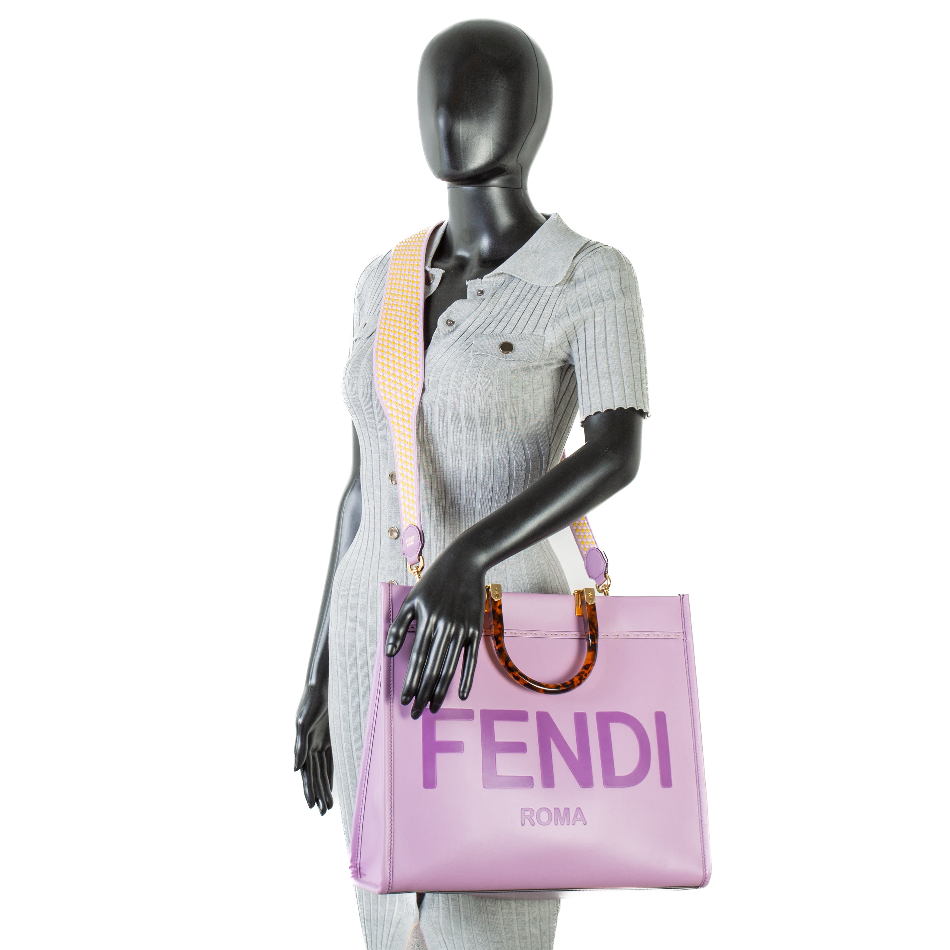 FENDI Medium Sunshine Shopper Tote - Lilac – ALB