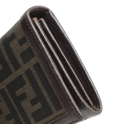 FENDI Zucca Contential Wallet OUTLET FINAL SALE