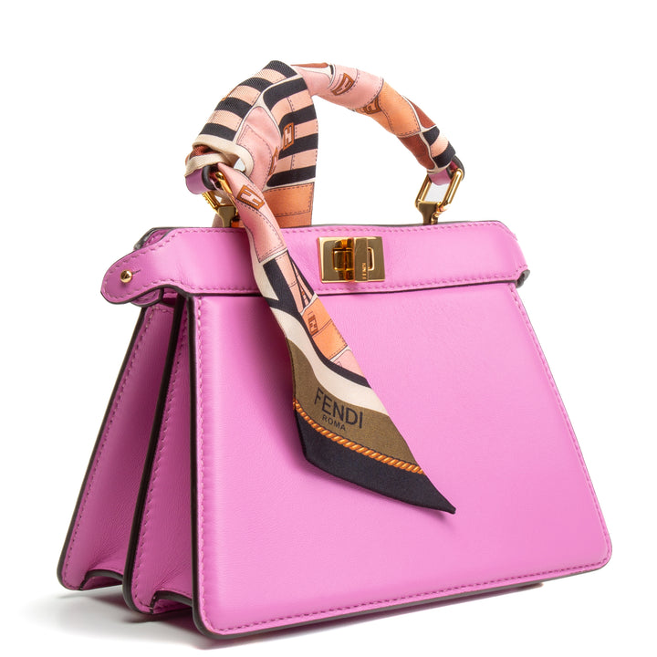 FENDI Leather Peekaboo Petit Mini - Satchel Rosa