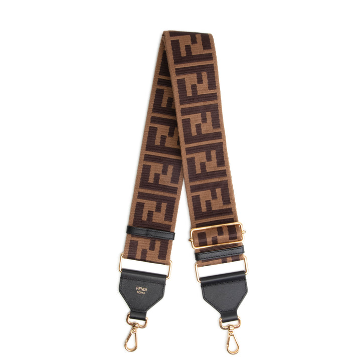 FENDI Zucca 'Strap You' Shoulder Strap - Brown