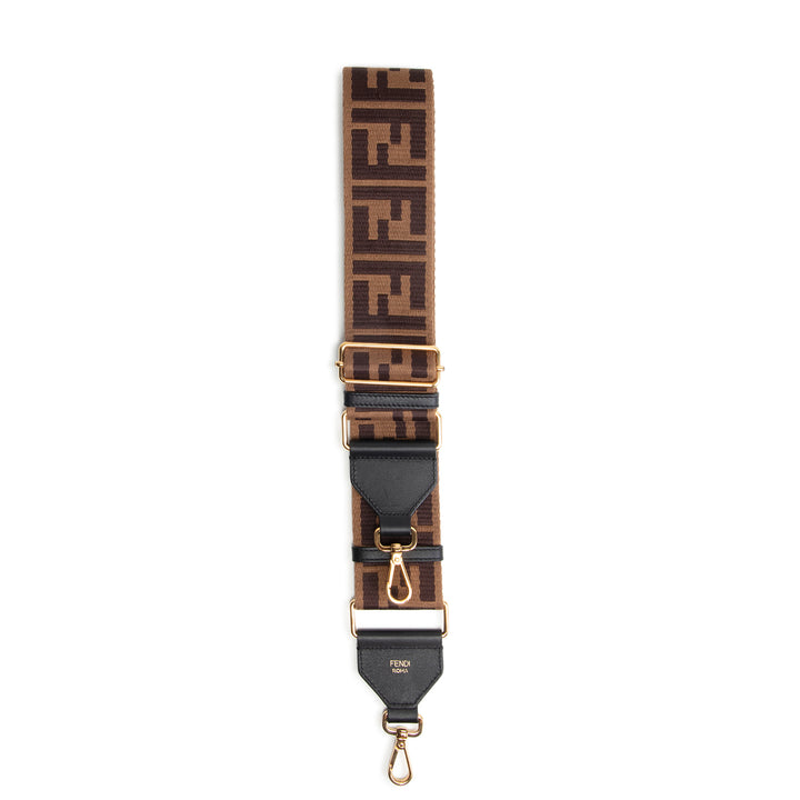 FENDI Zucca 'Strap You' Shoulder Strap - Brown